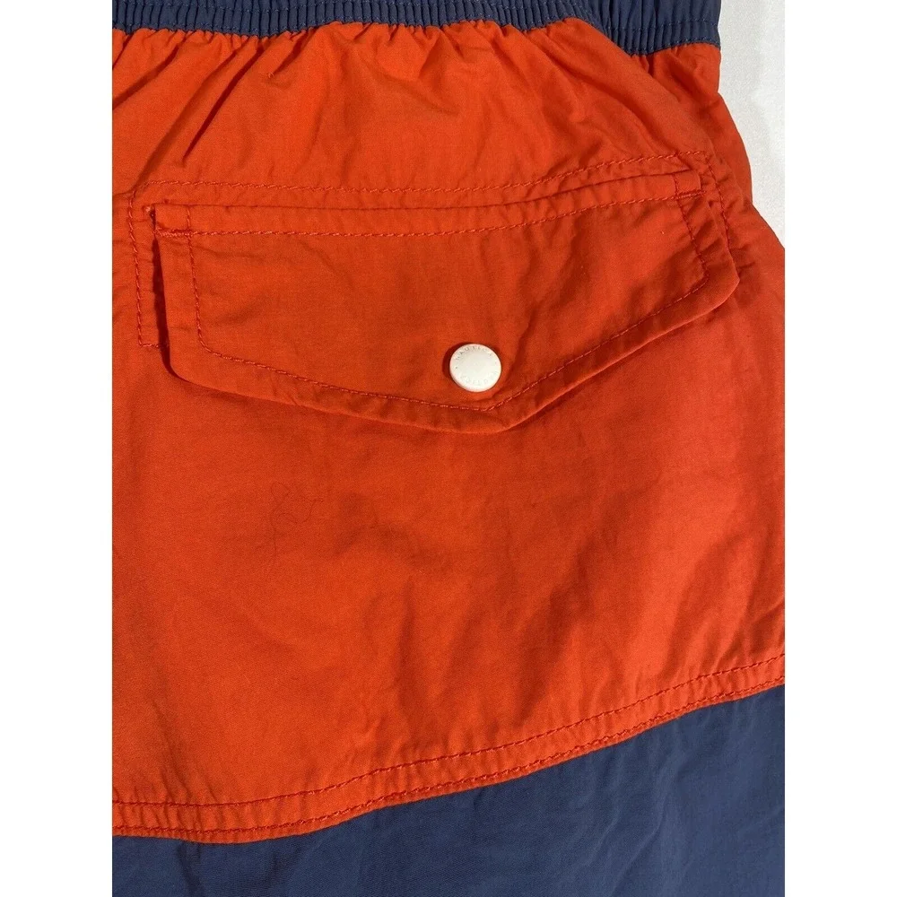Nautica Vintage Men's Swim Trunks Medium Multicolor Embroidered Logo‎ Lined